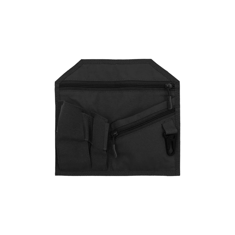Agilite Hook Backed EDC Organizer Panel, Black, front view