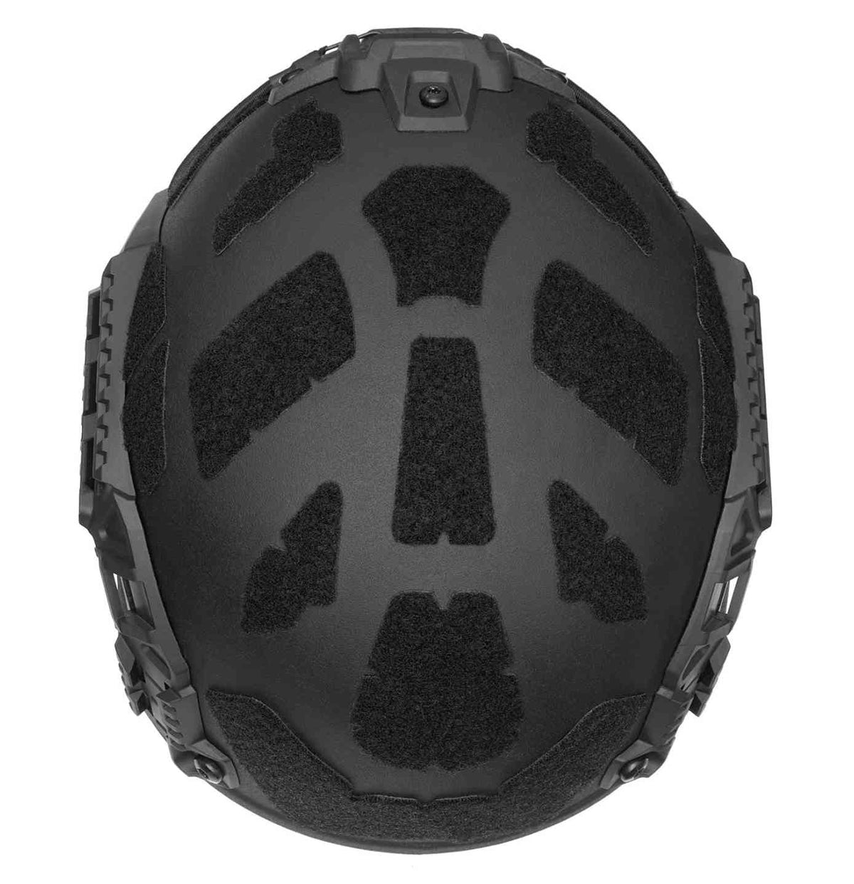 PGD ARCH Ballistic Helmet, top view (Black)