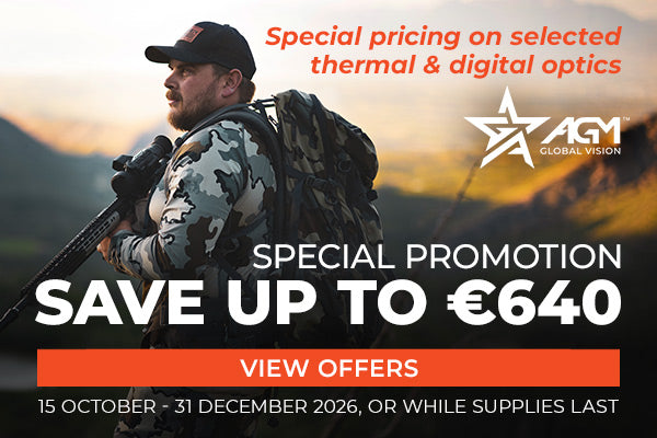 AGM special promotion: save up to €640 on selected thermal and digital optics, 15 October to 31 December 2026
