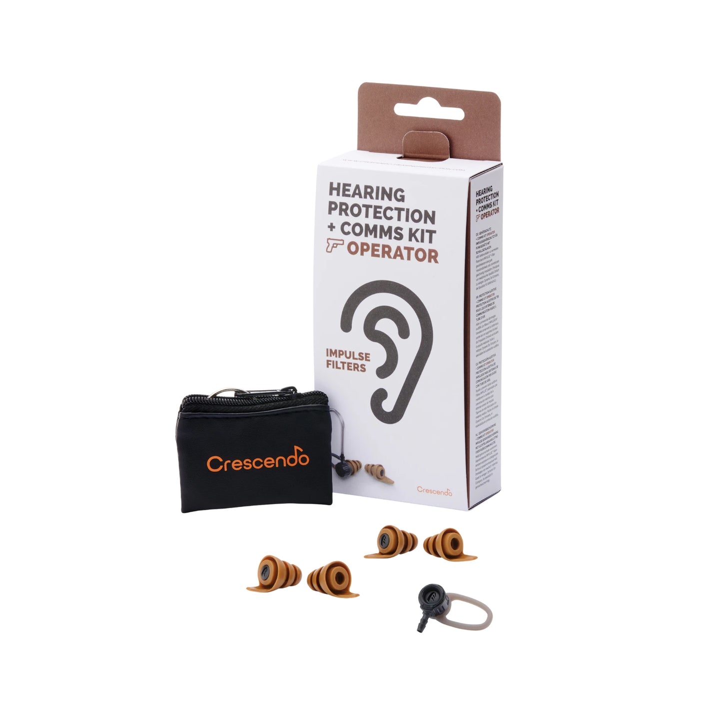 Dynamic Ear Crescendo Comms Kit — Air Tube Radio Hearing Protection
