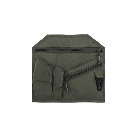 Agilite Hook Backed EDC Organizer Panel, Ranger Green, front view