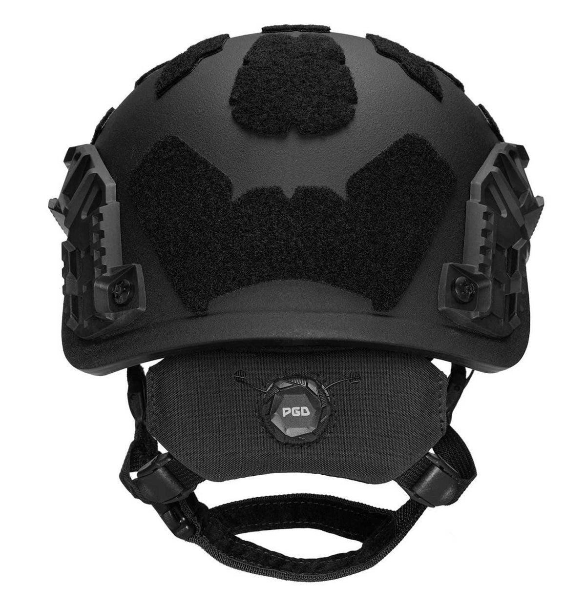 PGD ARCH Ballistic Helmet, back view (Black)