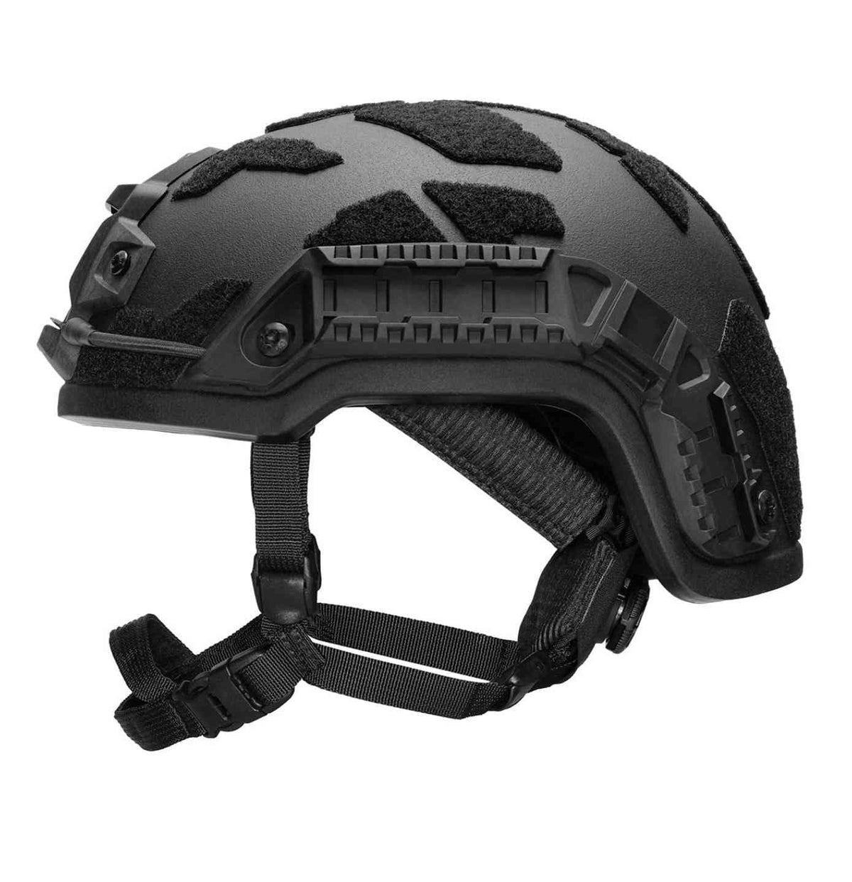 PGD ARCH Ballistic Helmet, side view (Black)