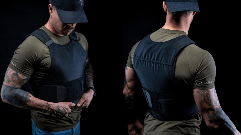 PGD DELTA IIIA Concealable Vest, on model