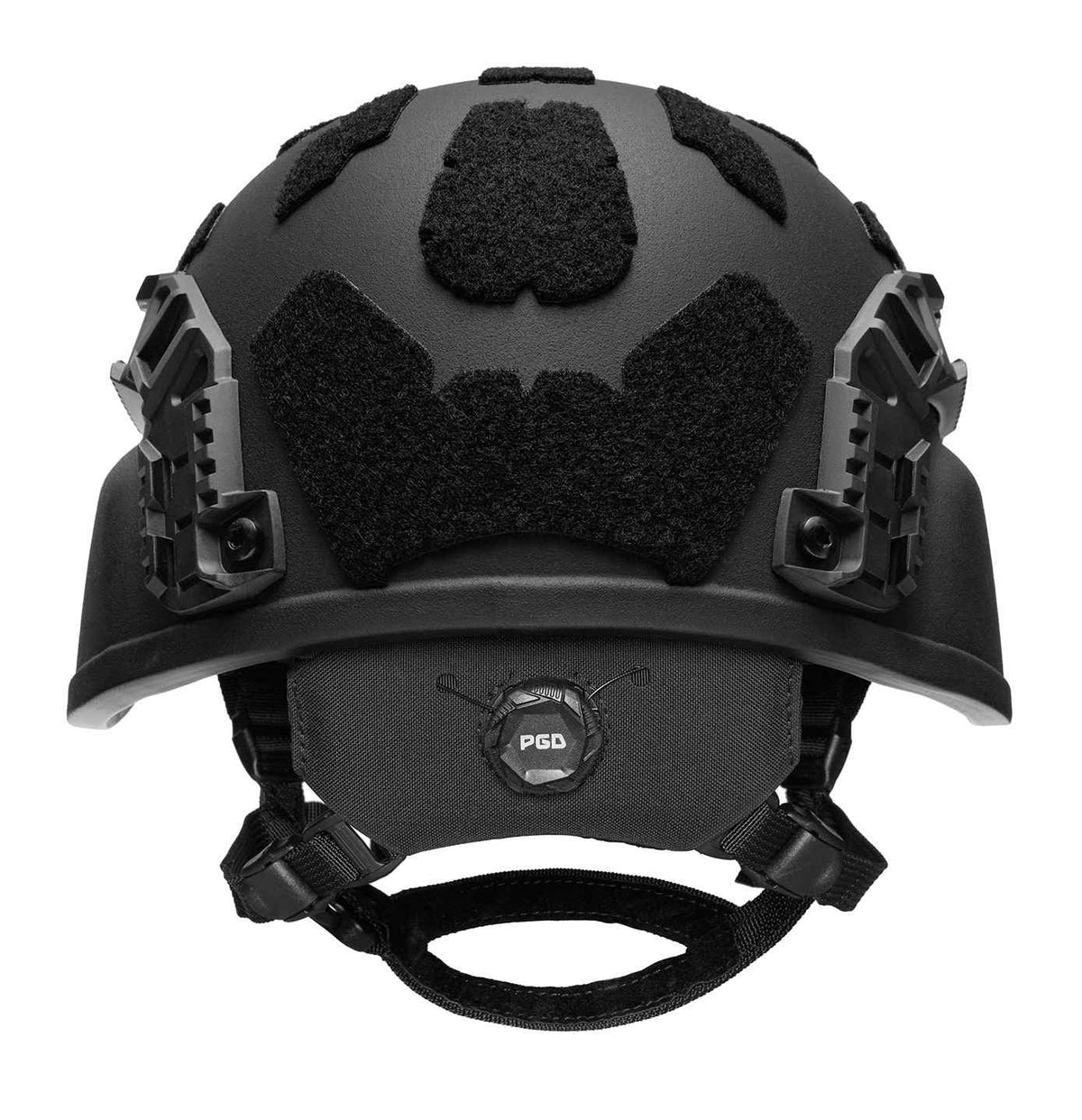 PGD MICH Ballistic Helmet, back view (Black)