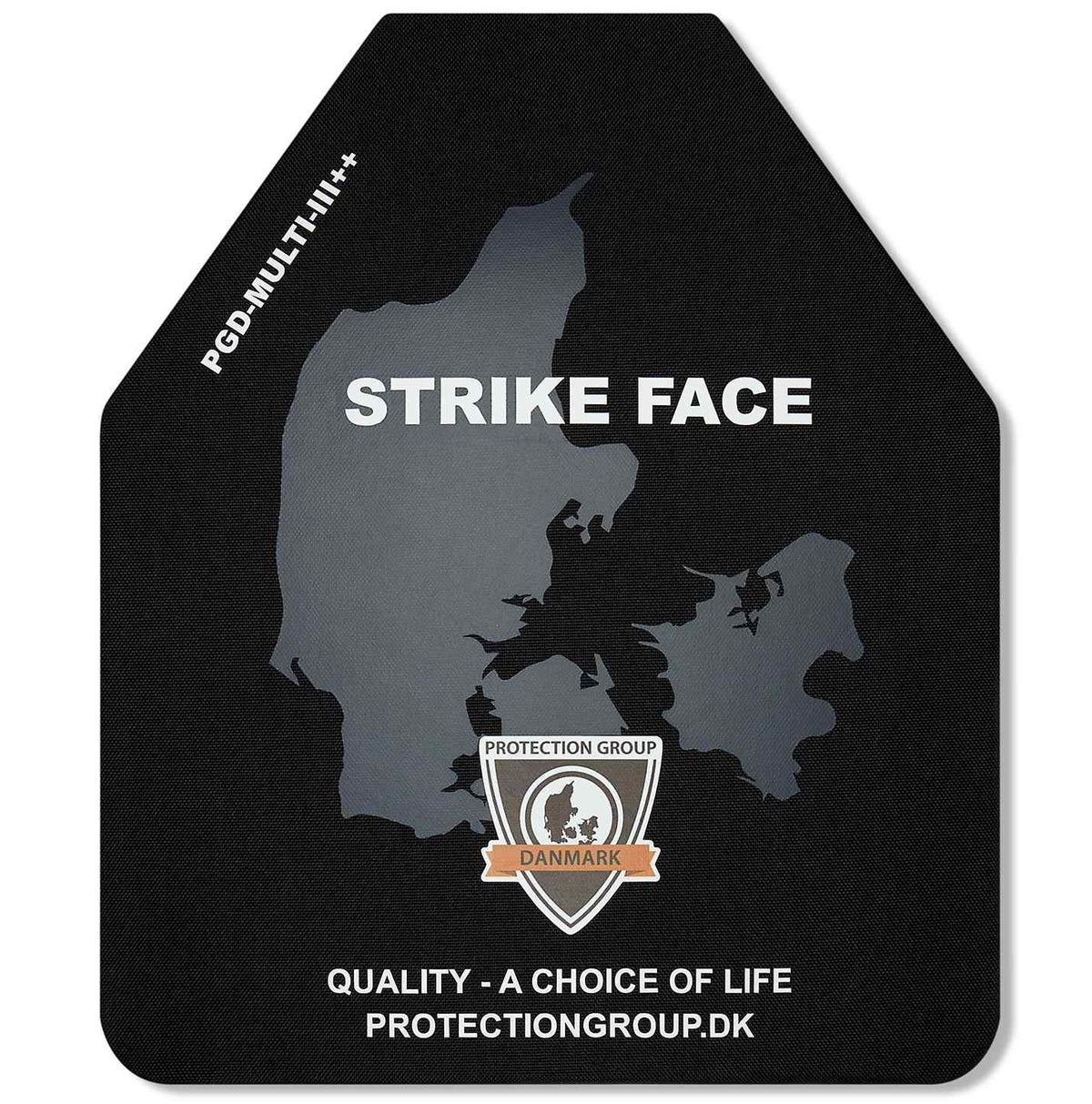 PGD U-line NIJ III Standalone Plate, 10 × 12 in shooter's cut, front view