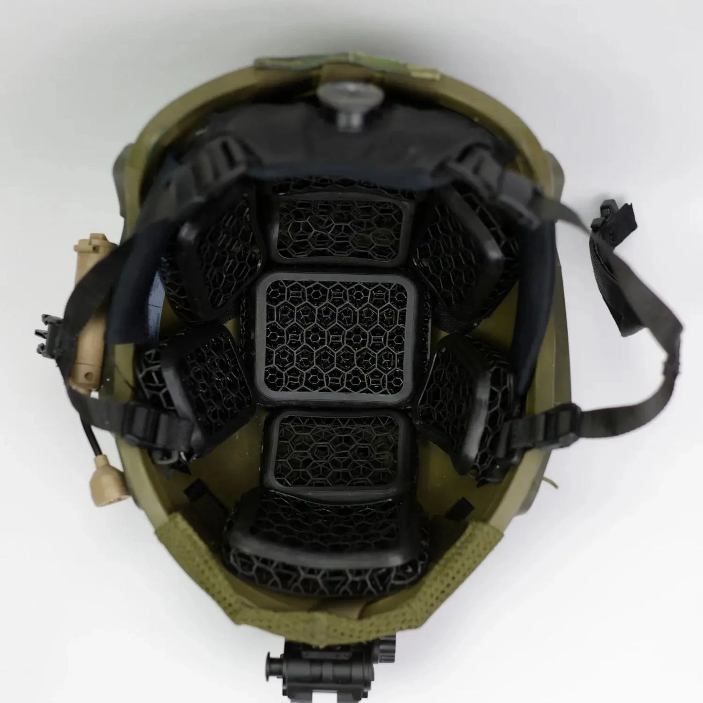 SEND IMPACT AirPad Helmet Padding System mounted in helmet.