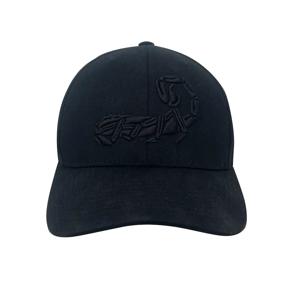 Agilite Scorpion Logo Hat, Black, front view