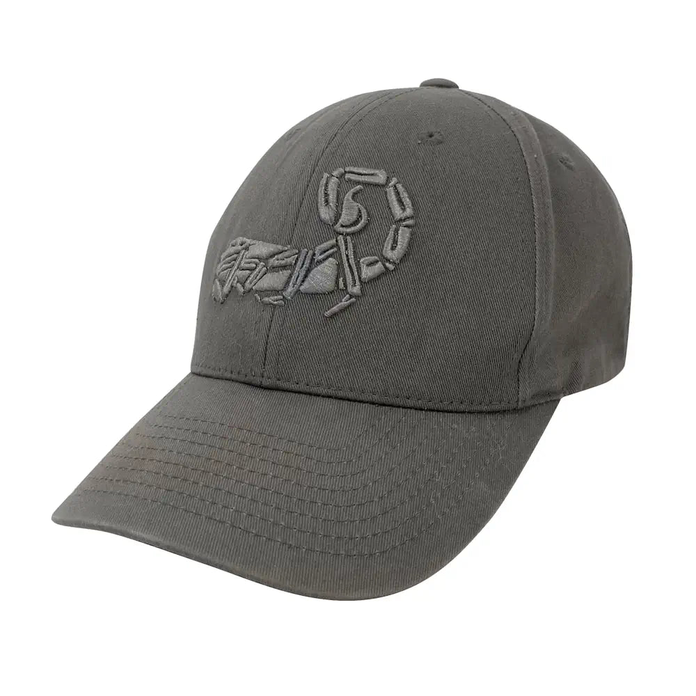 Agilite Scorpion Logo Hat, Wolf Grey, side view