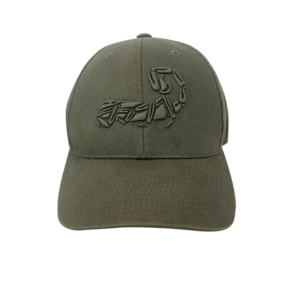 Agilite Scorpion Logo Hat, Ranger Green, front view