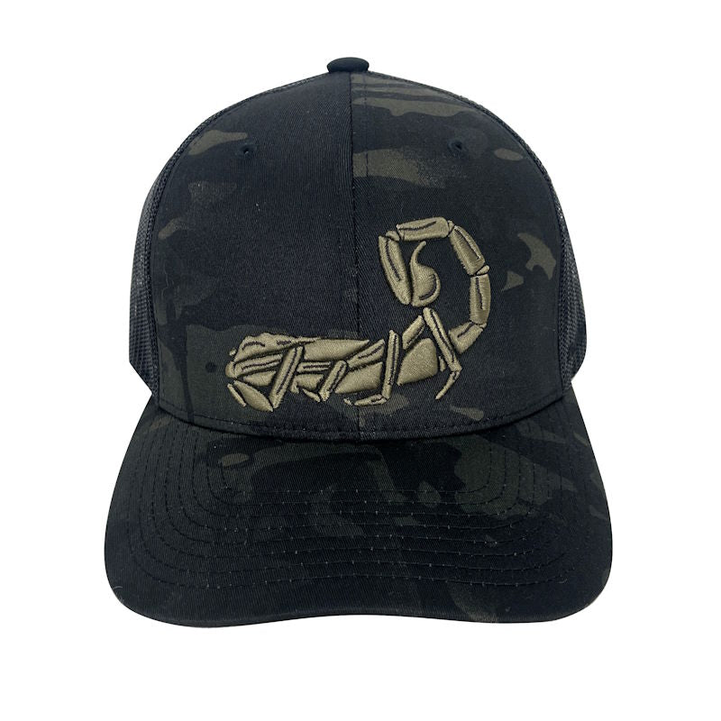 Agilite Trucker Hat, Multicam Black, second view